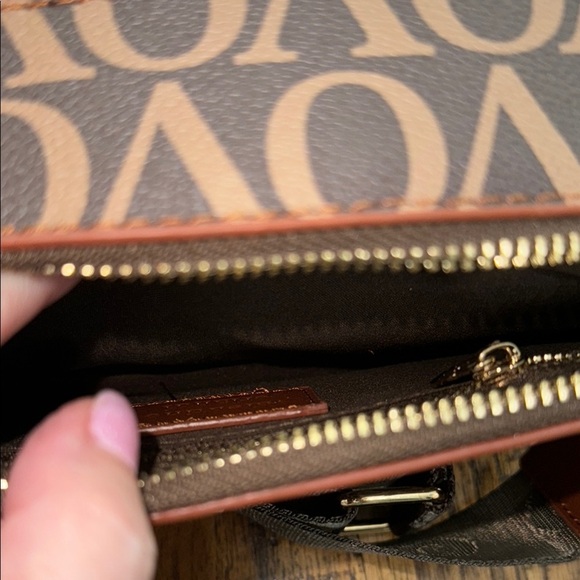 Valentino Orlandi Brown Logo Crossbody Bag with removable strap NWT - Picture 8 of 15